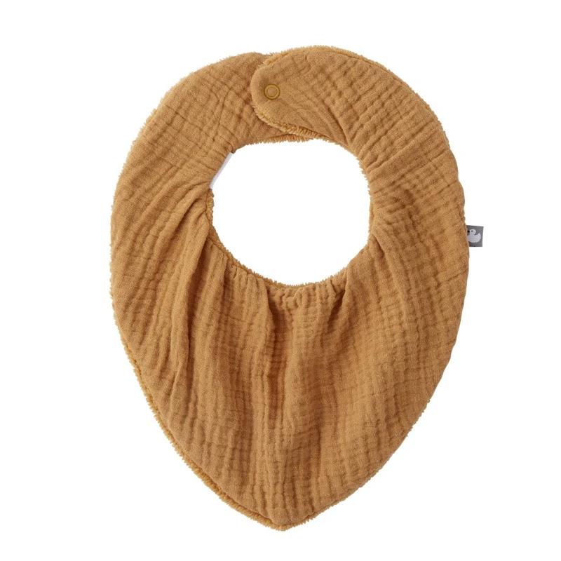 Bavoir Bandana Bambou/gaze BB&CO Mix & Match Noisette 1 Bavoir Bandana Bambou/gaze BB&CO Mix & Match Noisette