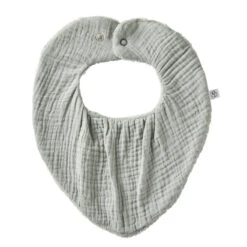 Bavoir Bandana Bambou/gaze BB&CO Vert De Gris