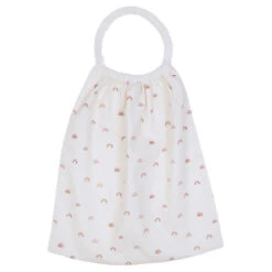 Bavoir élastiqué Blanc BB&CO Arc-en-ciel