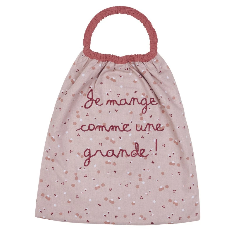 Bavoir élastiqué "Je Mange Comme Une Grande !" BB&CO Marsala 1 Bavoir élastiqué "Je Mange Comme Une Grande !" BB&CO Marsala