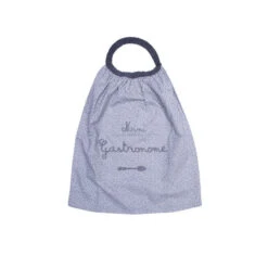 Bavoir élastiqué "Mini Gastronome" BB&CO Gris/Blanc
