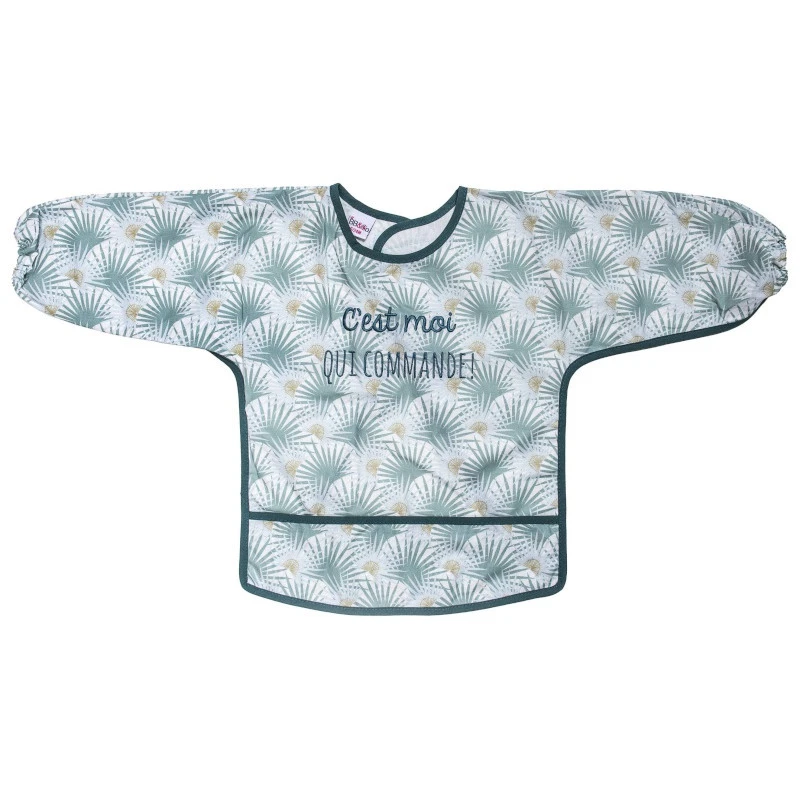 Bavoir Tablier "c'est Moi Qui Commande" 3/5ans BB&CO Palmier 1 Bavoir Tablier "c'est Moi Qui Commande" 3/5ans BB&CO Palmier