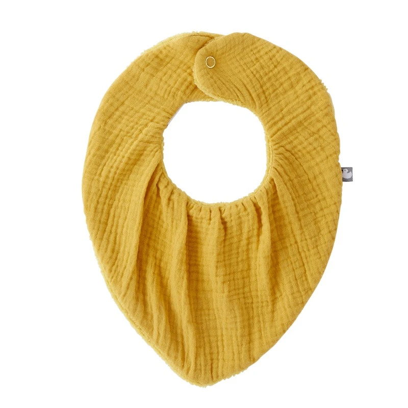 Bavoir Bandana Bambou/gaze BB&CO Mix & Match Moutarde 1 Bavoir Bandana Bambou/gaze BB&CO Mix & Match Moutarde