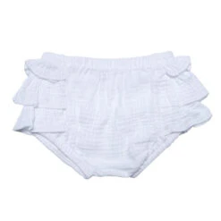 Bloomer à Volants En Gaze De Coton 3m BB&CO Blanc