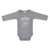 Body Manches Longues 12m BB&CO Gris Chiné "ma Marraine C’est La Plus Cool"