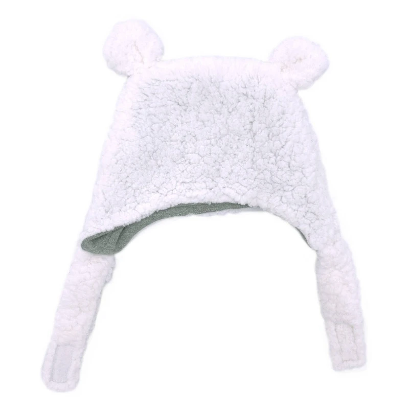Bonnet Chapka Lapin En Sherpa 6/12m BB&CO Blanc 1 Bonnet Chapka Lapin En Sherpa 6/12m BB&CO Blanc