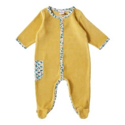 Pyjama En Velours Moutarde 6m BB&CO Baby Pop