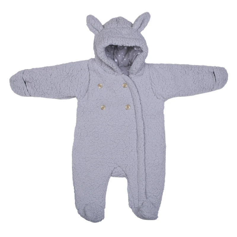 Combi Pilote Ours En Sherpa 6/12m BB&CO Gris 1 Combi Pilote Ours En Sherpa 6/12m BB&CO Gris