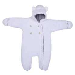Combi Pilote Ours En Sherpa 6/12m BB&CO Blanc