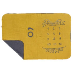 Couverture Décor Pour Photos BB&CO Moutarde/gris Foncé