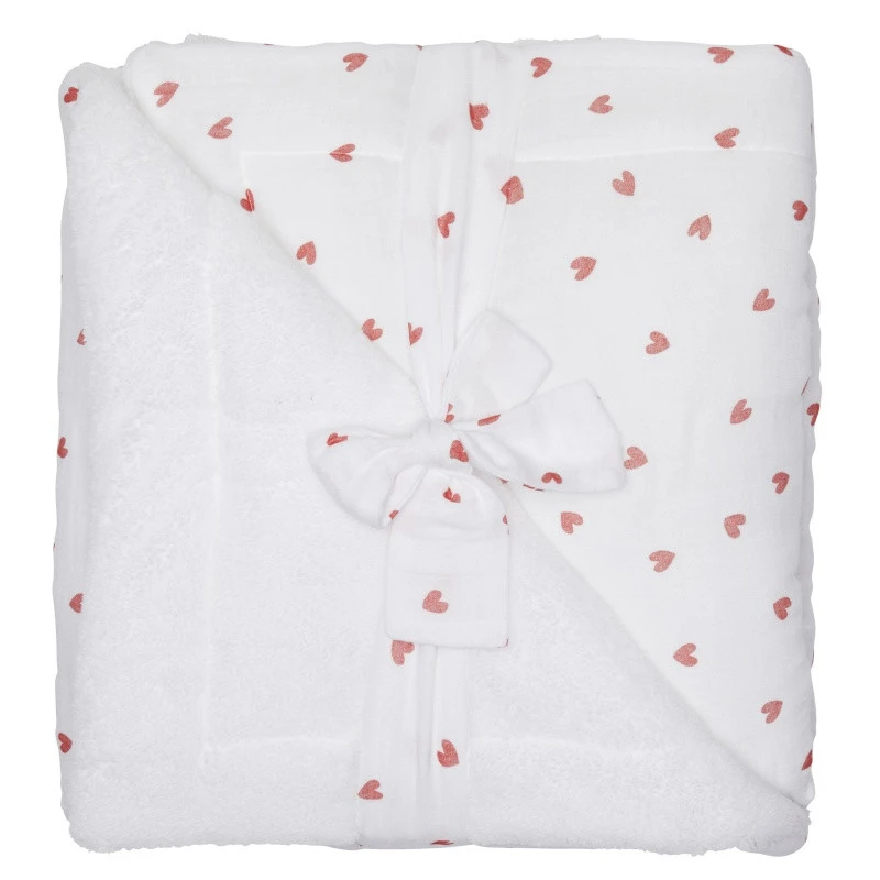 Couverture Luxe 70x100 BB&CO Mon Petit Coeur 1 Couverture Luxe 70x100 BB&CO Mon Petit Coeur