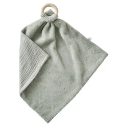 Doudou Avec Anneau De Dentition BB&CO Vert De Gris