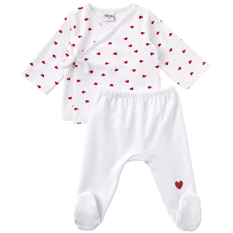 Ensemble Cache-cœur 12m Cœurs BB&CO Ma Petite Layette 1 Ensemble Cache-cœur 12m Cœurs BB&CO Ma Petite Layette