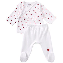 Ensemble Cache-cœur 6m Cœurs BB&CO Ma Petite Layette