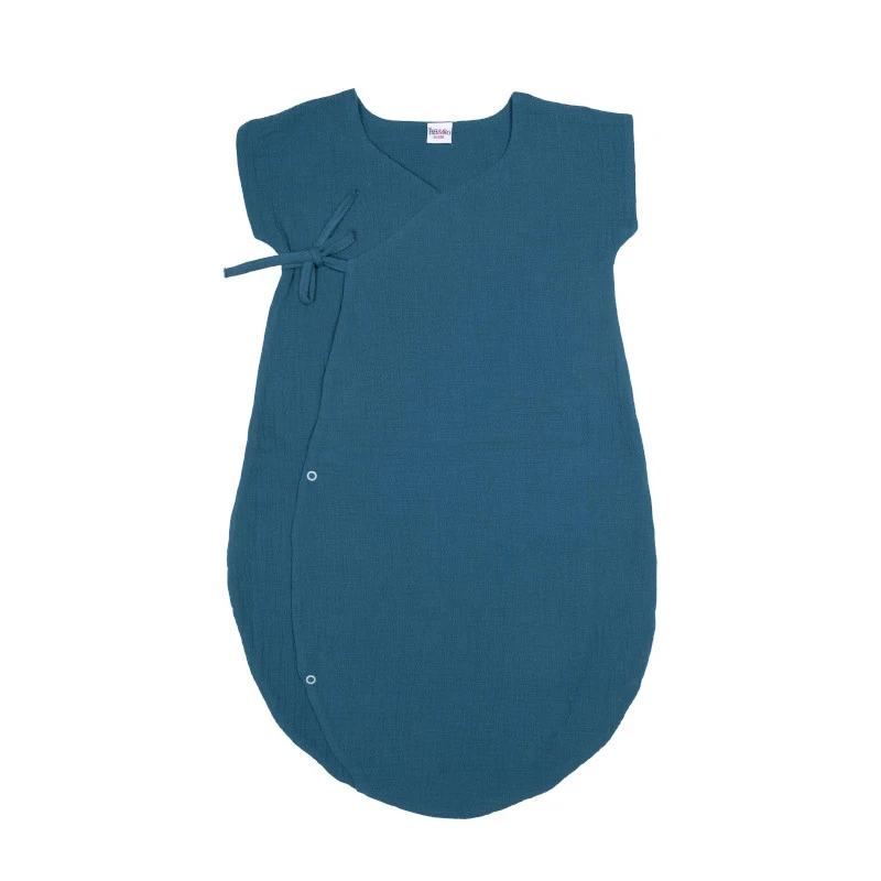 Gigoteuse Légère Naissance Kimono BB&CO Vert Paon 1 Gigoteuse Légère Naissance Kimono BB&CO Vert Paon