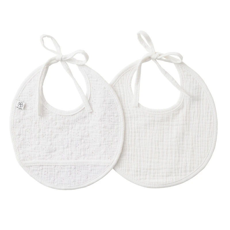 Lot De 2 Bavoirs Naissance BB&CO Vintage Chic 1 Lot De 2 Bavoirs Naissance BB&CO Vintage Chic