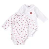 Lot De 2 Bodies Coeurs 6m BB&CO Ma Petite Layette
