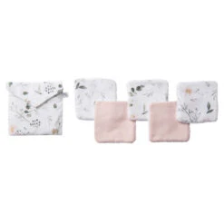 Lot De 5 Lingettes Lavables + Pochette BB&CO Sweet Garden