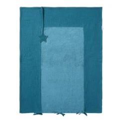 Housse De Matelas à Langer Bambou & Gaze BB&CO Mix & Match Vert Paon