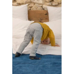 Pantalon Legpants En Micro Nid D'abeille 24m BB&CO Gris Chiné -Bb&Co pantalon legpants en micro nid d abeille 24m bbco gris chine 2