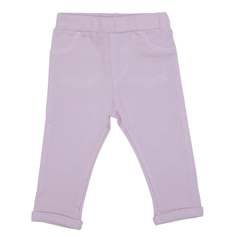 Pantalon Legpants En Micro Nid D'abeille 24m BB&CO Pétale 1 Pantalon Legpants En Micro Nid D'abeille 24m BB&CO Pétale