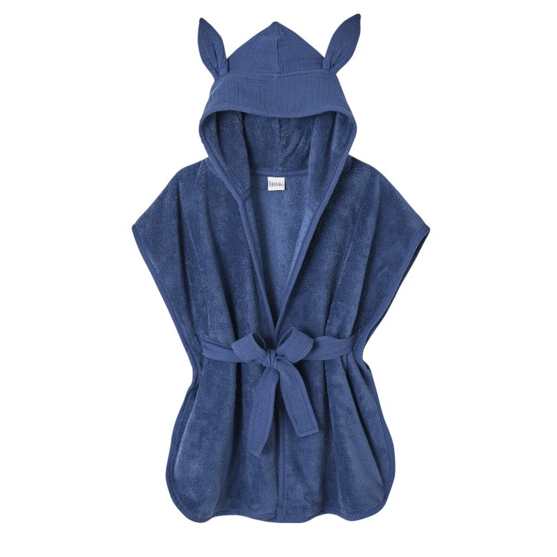 Peignoir Bambou Et BB&CO Mix & Match Indigo 1 Peignoir Bambou Et BB&CO Mix & Match Indigo