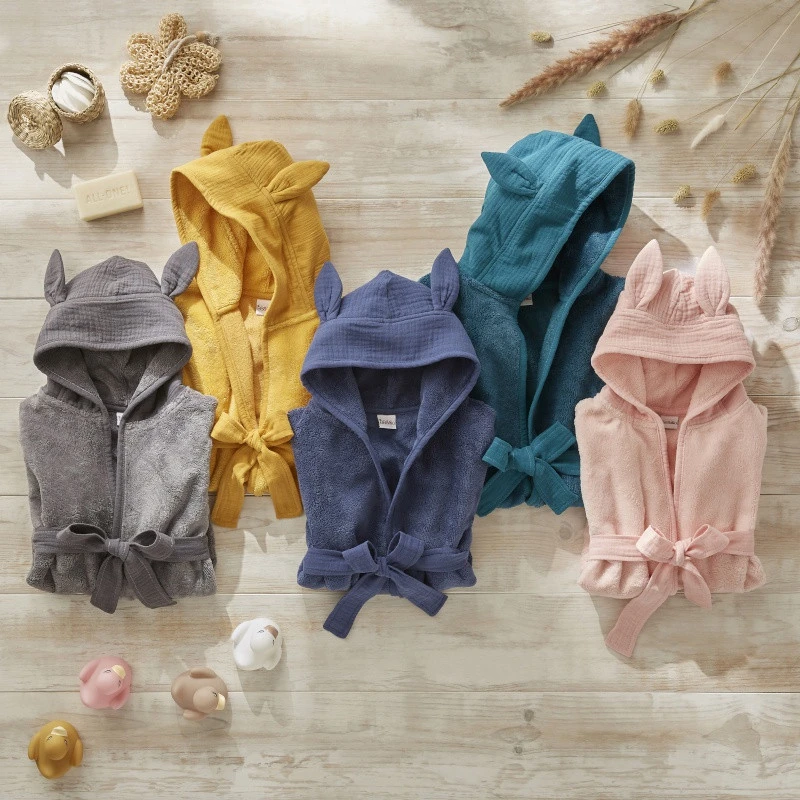 Peignoir Bambou Et Gaze BB&CO Mix & Match Rose Blush 2 Peignoir Bambou Et Gaze BB&CO Mix & Match Rose Blush – Image 2