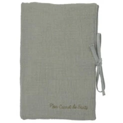 Protège Carnet De Santé Gaze BB&CO Mix & Match Vert De Gris