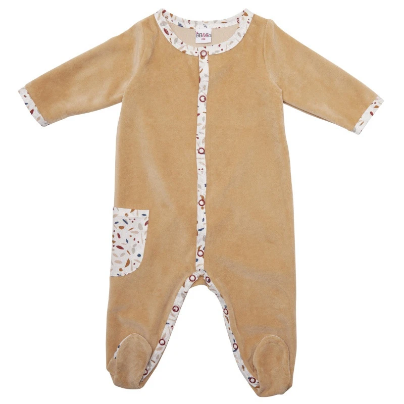 Pyjama En Velours Sable/terrazzo 1m BB&CO Portofino 1 Pyjama En Velours Sable/terrazzo 1m BB&CO Portofino