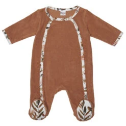 Pyjama Hiver En Velours 1mois BB&CO Caramel Forest