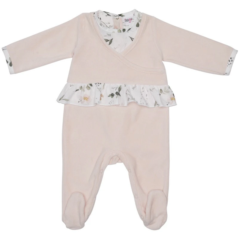 Pyjama Velours à Volant 1 Mois BB&CO Sweet Garden 1 Pyjama Velours à Volant 1 Mois BB&CO Sweet Garden