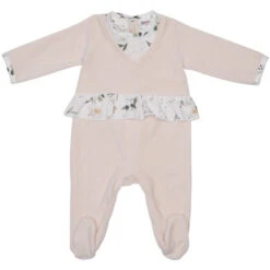 Pyjama Velours à Volant 12 Mois BB&CO Sweet Garden