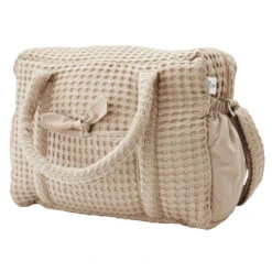 Sac à Langer Coton Gaufré BB&CO Latte -Bb&Co sac a langer coton gaufre bbco latte 2