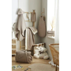 Sac à Langer Coton Gaufré BB&CO Latte -Bb&Co sac a langer coton gaufre bbco latte 4