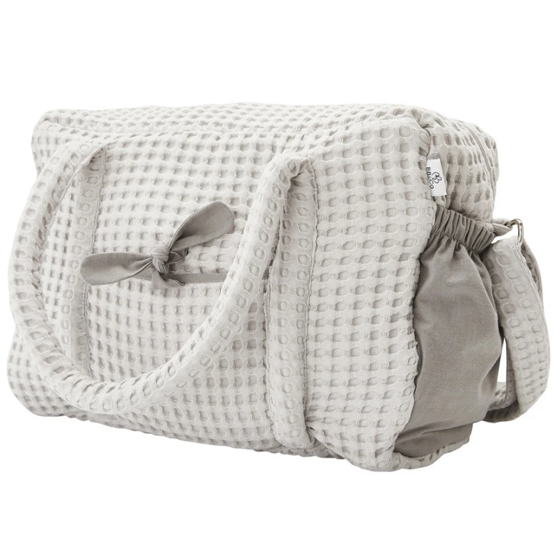 Sac à Langer Coton Gaufré BB&CO Nuage 2 Sac à Langer Coton Gaufré BB&CO Nuage – Image 2