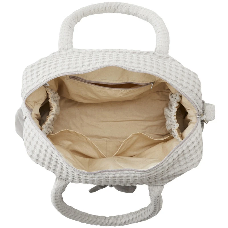 Sac à Langer Coton Gaufré BB&CO Nuage 3 Sac à Langer Coton Gaufré BB&CO Nuage – Image 3