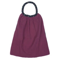 Serviette élastiquée Gaze & Popeline BB&CO Framboise