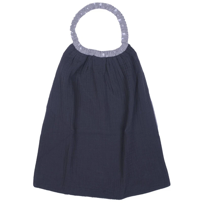 Serviette élastiquée Gaze & Popeline BB&CO Gris 1 Serviette élastiquée Gaze & Popeline BB&CO Gris