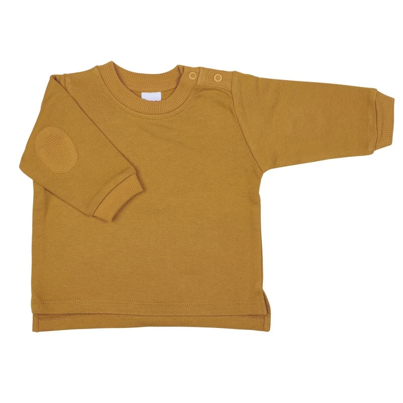 Sweat-shirt Molleton Léger 18m BB&CO Moutarde 1 Sweat-shirt Molleton Léger 18m BB&CO Moutarde